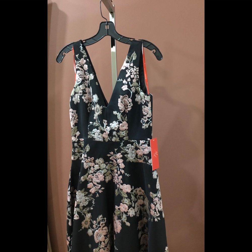 ML Monique Lhuillier Jacquard High Low Dress - Picture 5 of 6